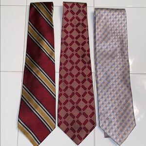 Vtg bundle of 3 Hart Schaffner‎ & Marx ties